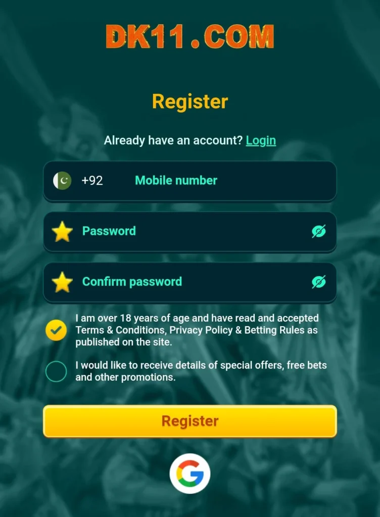 How to Register an Account on the DK11 Game App? 1 Register Account on the DK11 Game